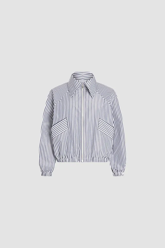 Patou OU04502495970 veste zippée rayée Offshore Stripes