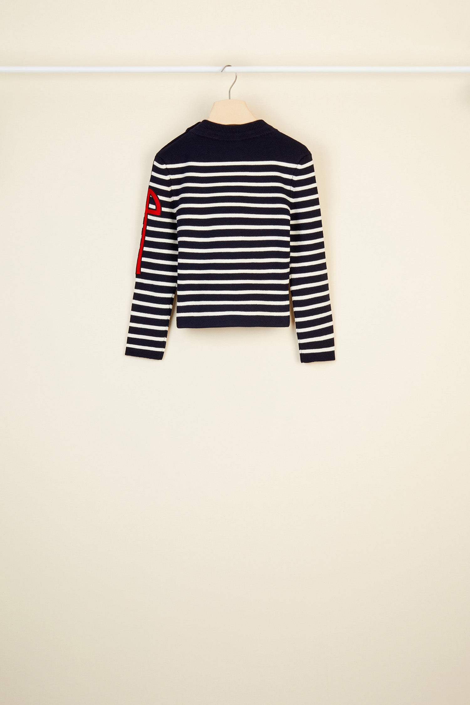 Patou H20KN0038001603N pull marinière laine marine XS-XL