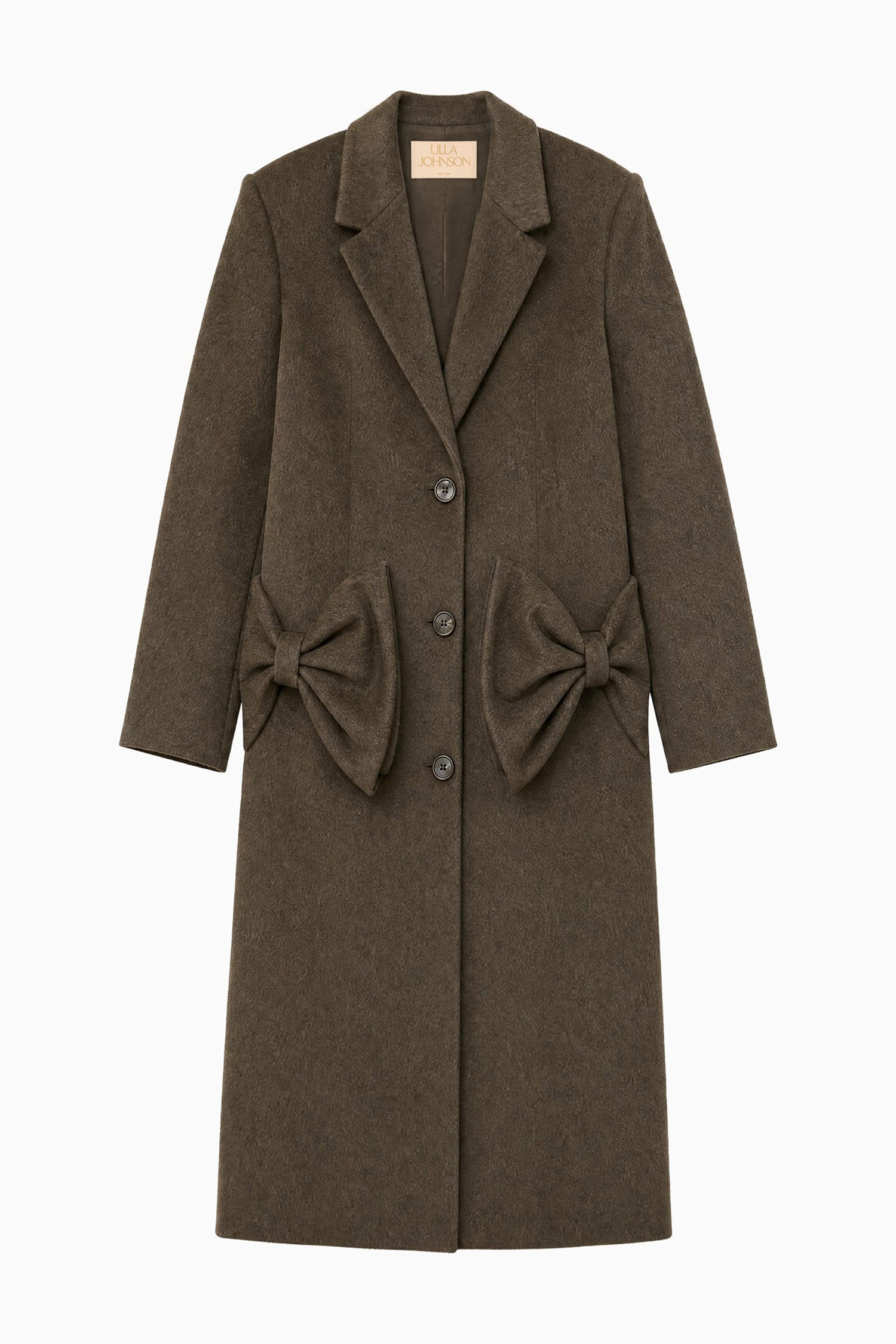 Ulla Johnson Corin FA261204 manteau laine willow nœuds