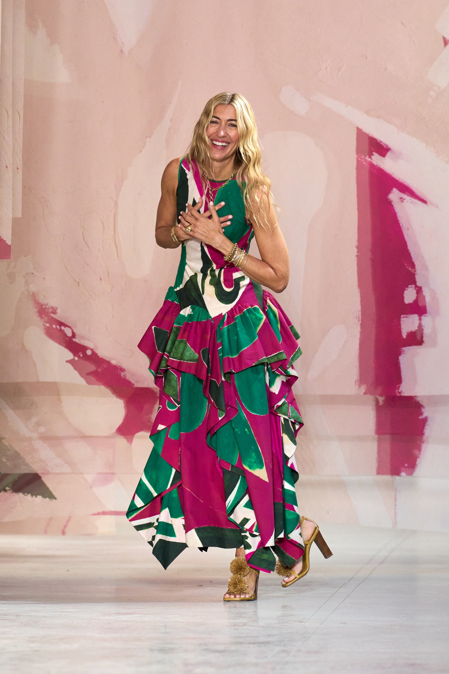 Ulla Johnson Mural Robe Maxi Palingenesis Multicolore Coton
