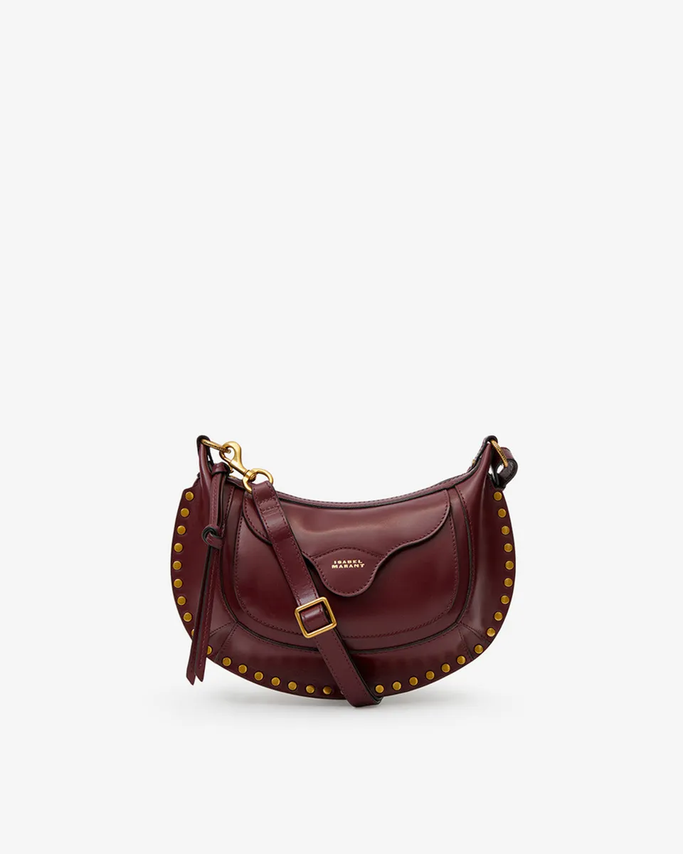 Isabel Marant Moon Pocket PP0511FA sac cuir bordeaux clouté