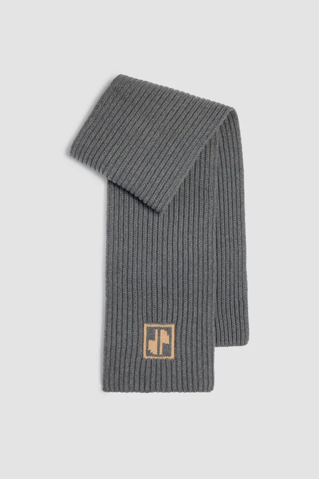 Patou AC081 écharpe laine cachemire gris Storm