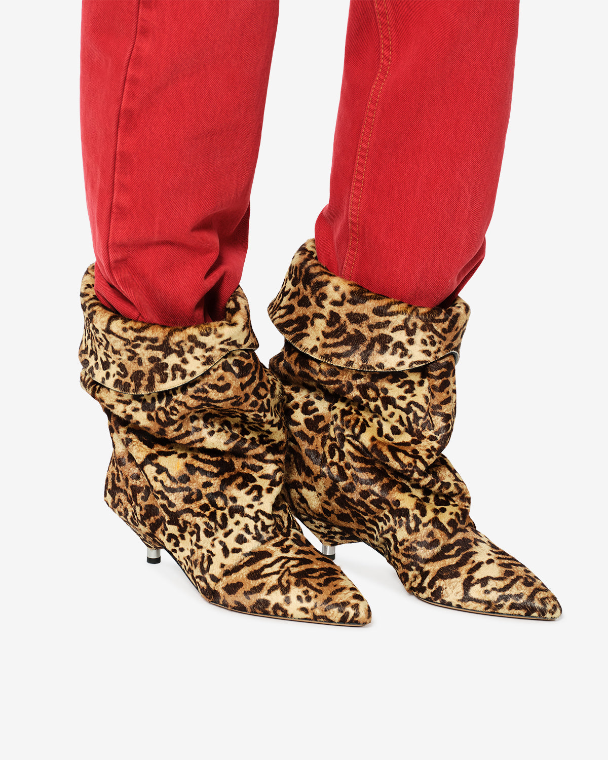 Isabel Marant Edrik bottines léopard fauve talon 4,5 cm