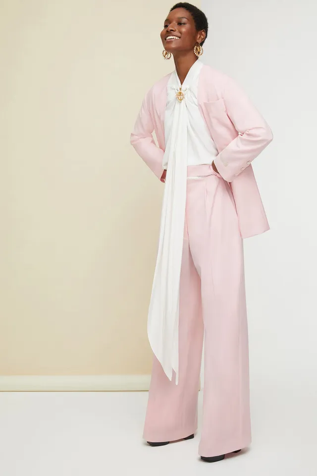 Patou TR005 pantalon large laine Peony 34-44