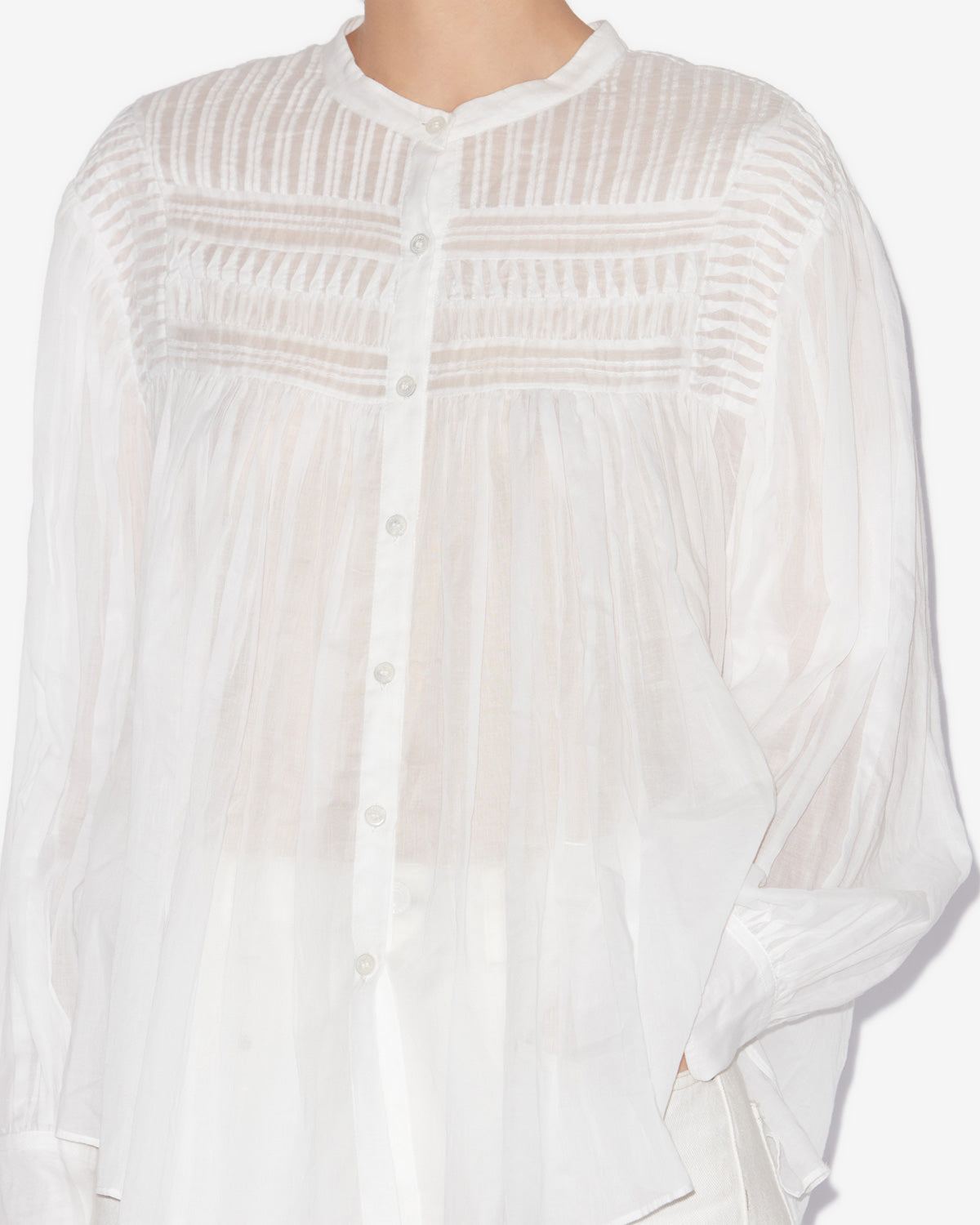 Isabel Marant Plalia HT0002FC blouse blanc voile coton