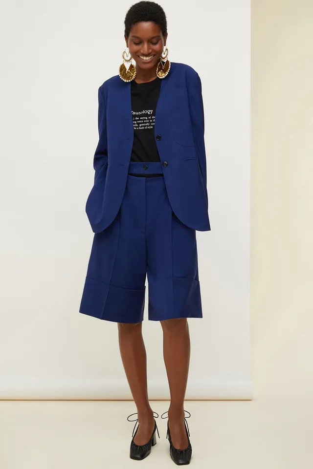 Patou Trousers short TR0060033670B bleu laine été