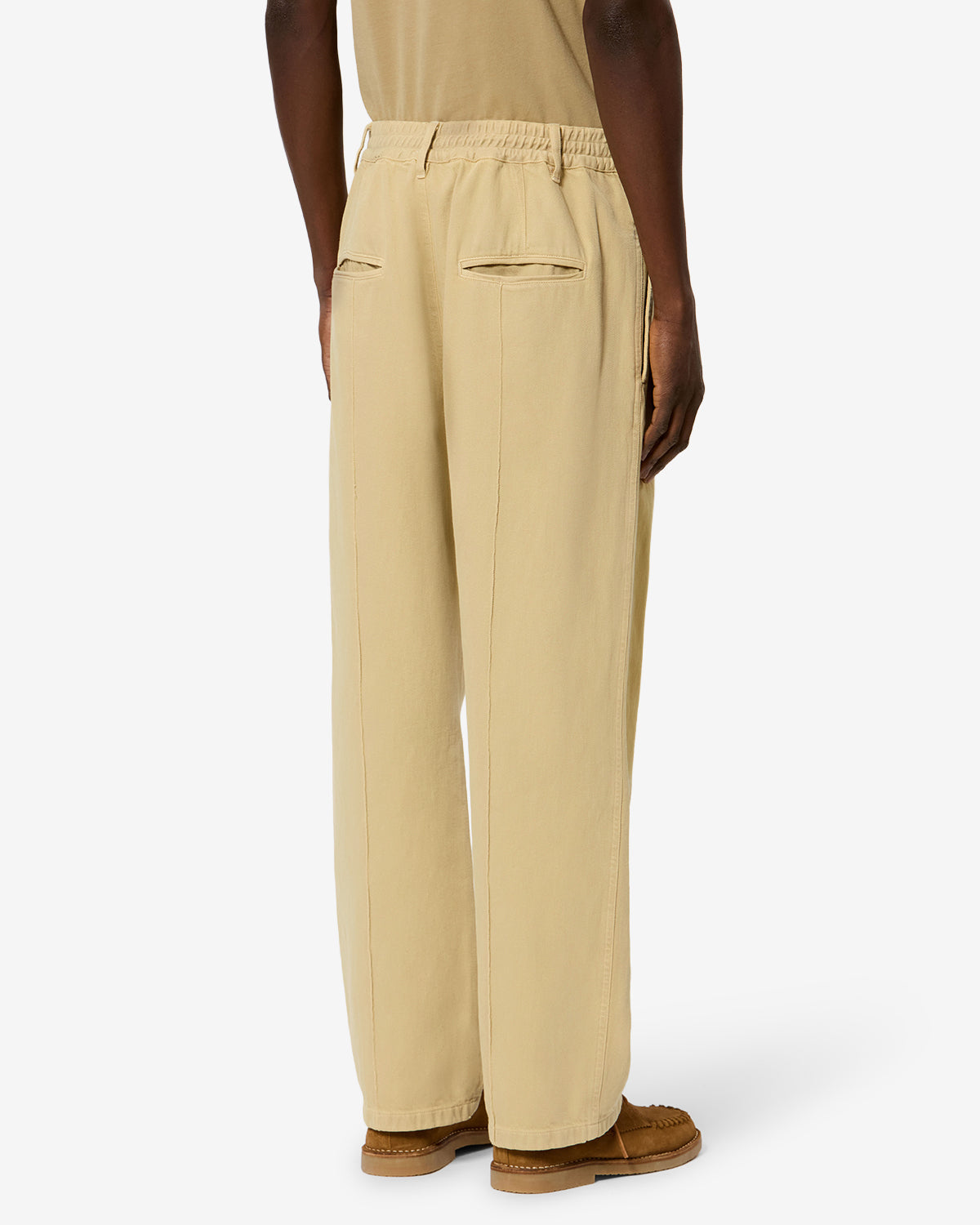 Isabel Marant Kostinur jean jaune coupe loose
