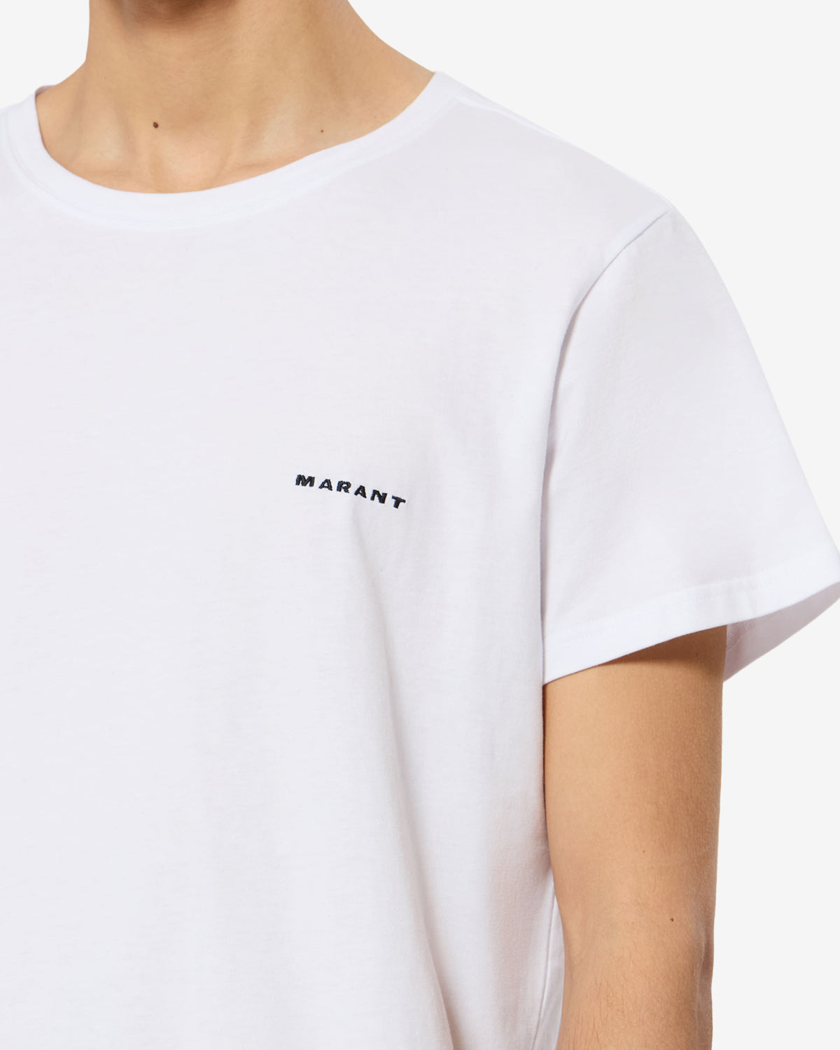 Isabel Marant Zafferh TS0047HA t-shirt coton blanc logo