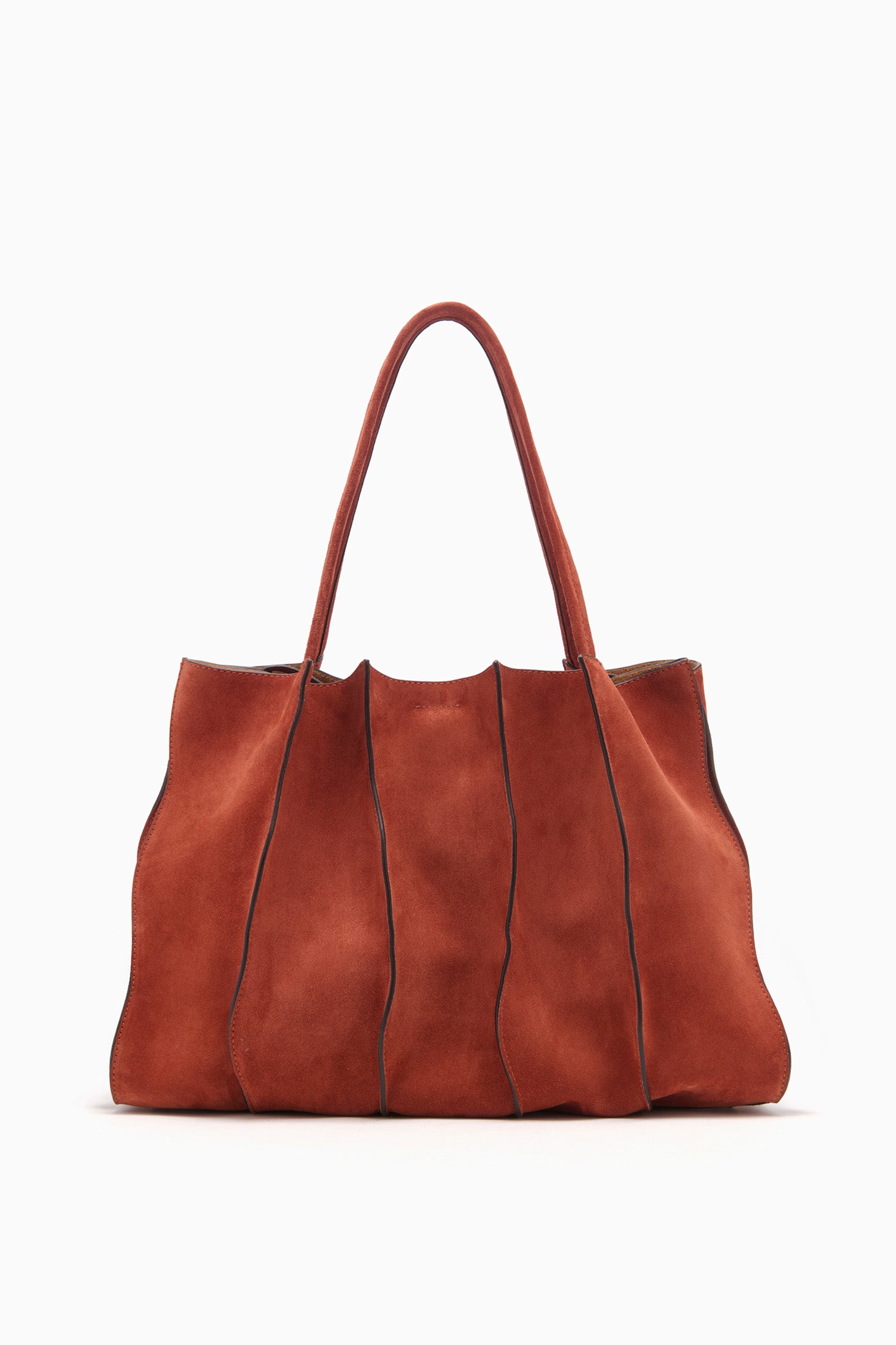Ulla Johnson Adria sac cabas daim rouille grand
