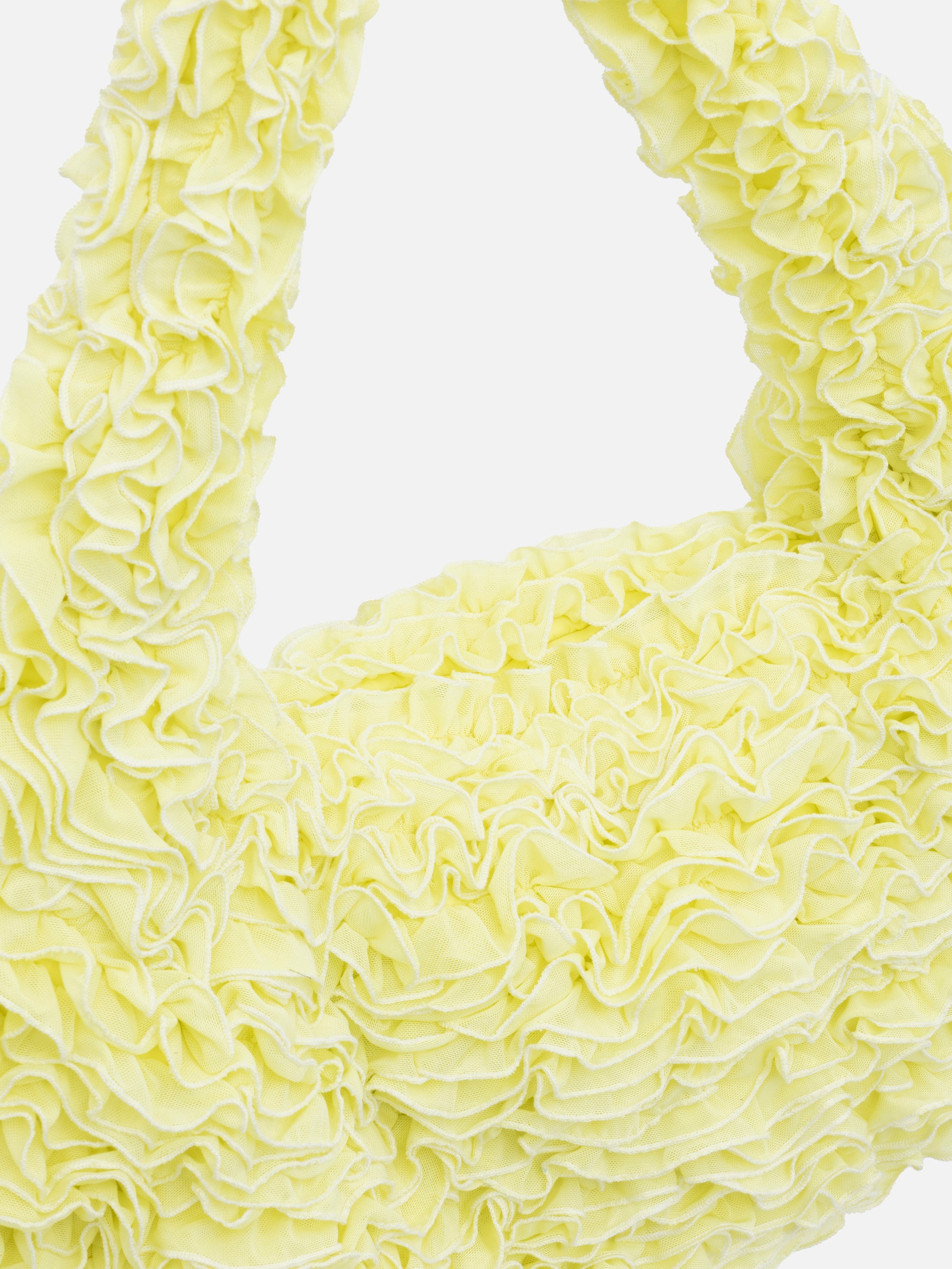 Ester Manas Cancan Totebag sac mimosa maille ruchée