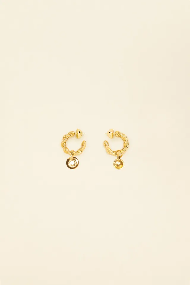Patou Jewellery JW085 boucles tasse dorées TU laiton