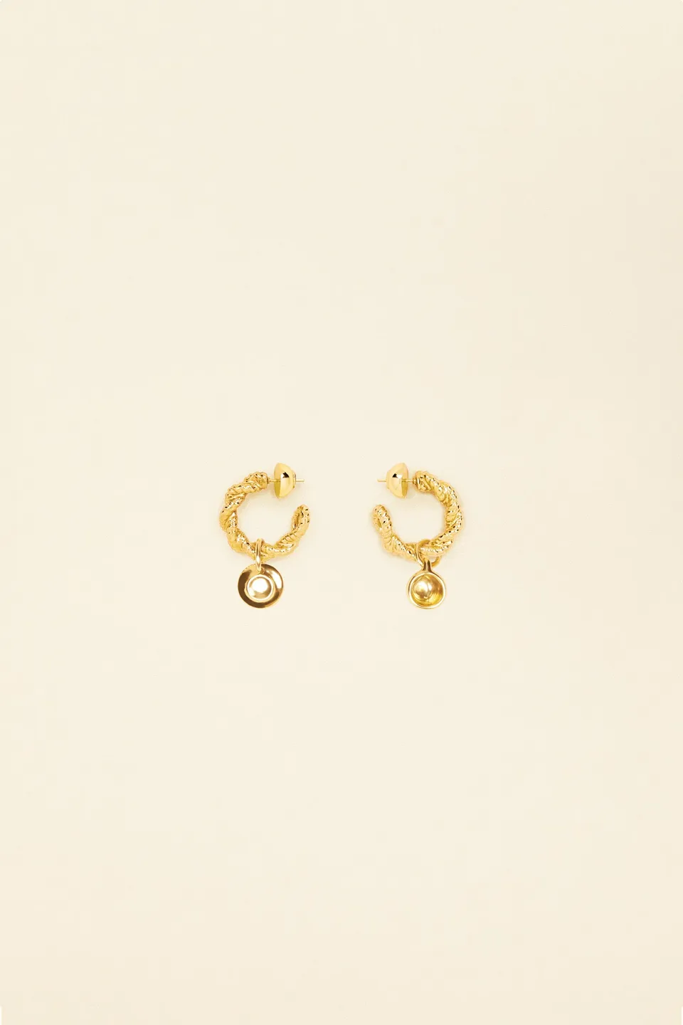 Patou Jewellery JW085 boucles tasse dorées TU laiton