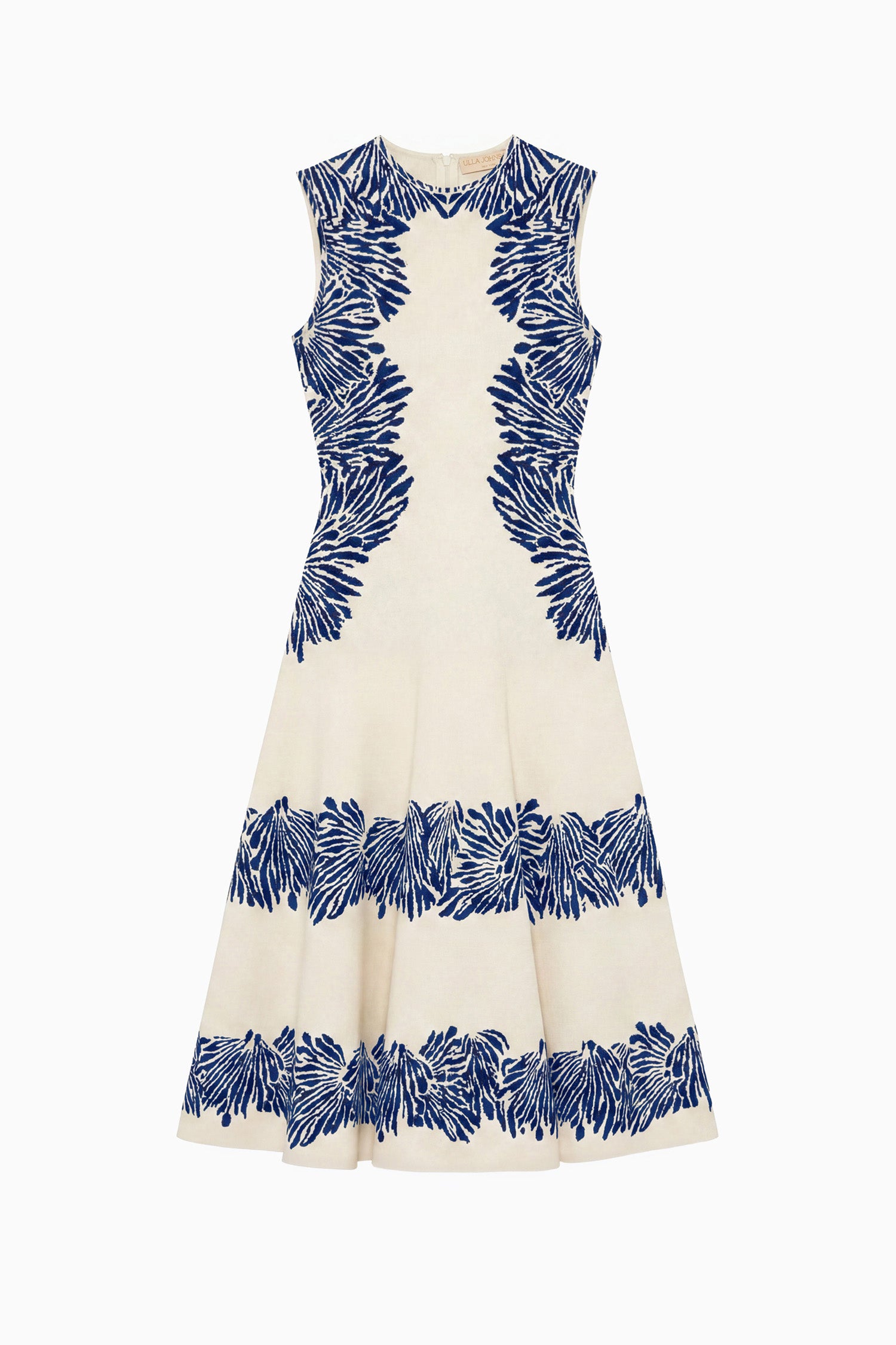 Ulla Johnson Iona robe midi ocean jacquard