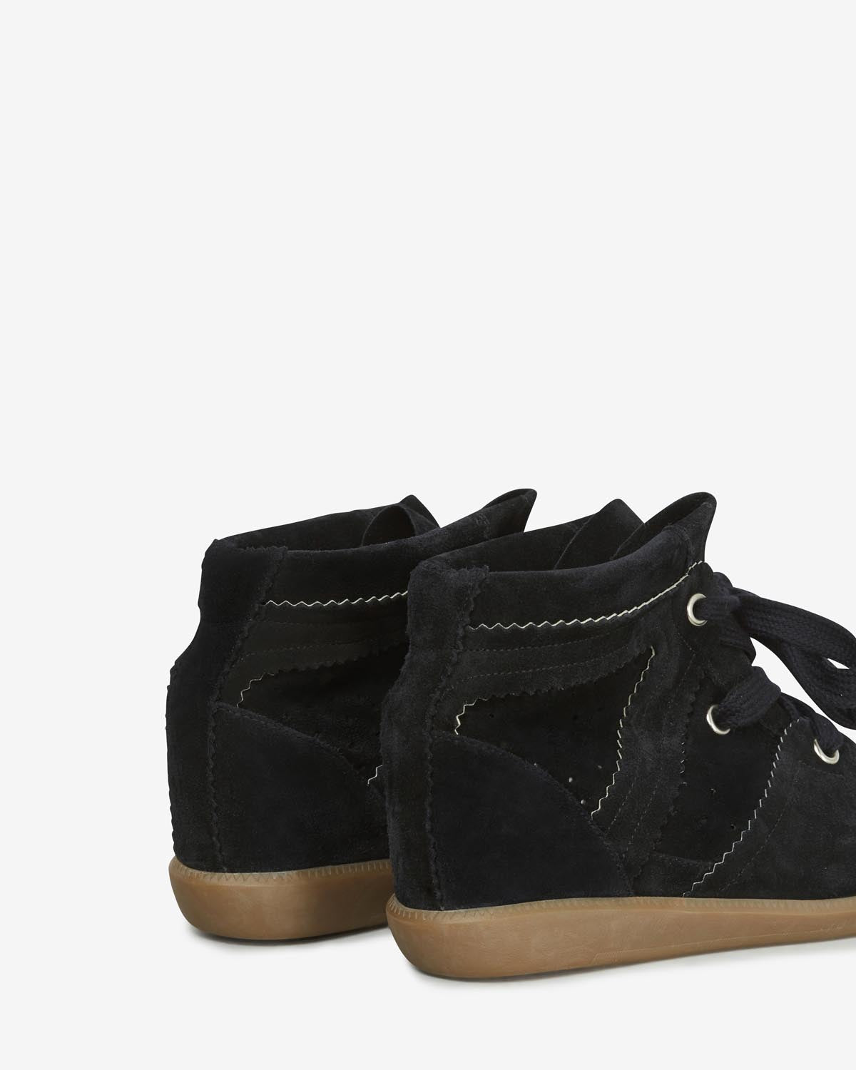 Isabel Marant Bobby BK0011 baskets cuir noir 5 cm