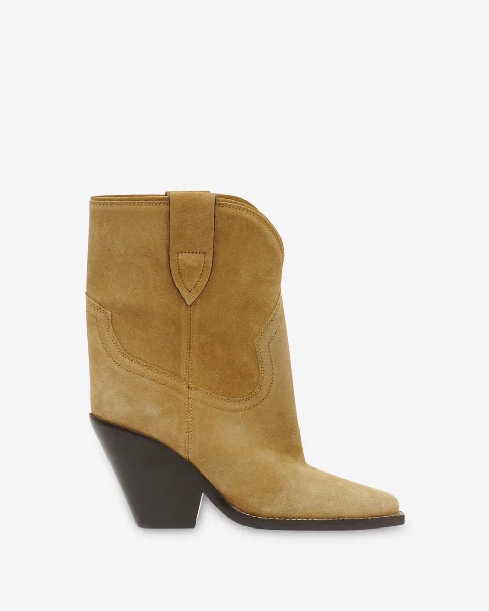 Isabel Marant Leyane boots cuir taupe