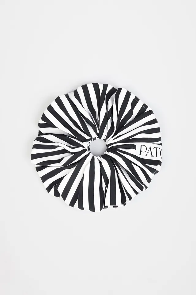 Patou AC059 chouchou coton rayé noir large TU