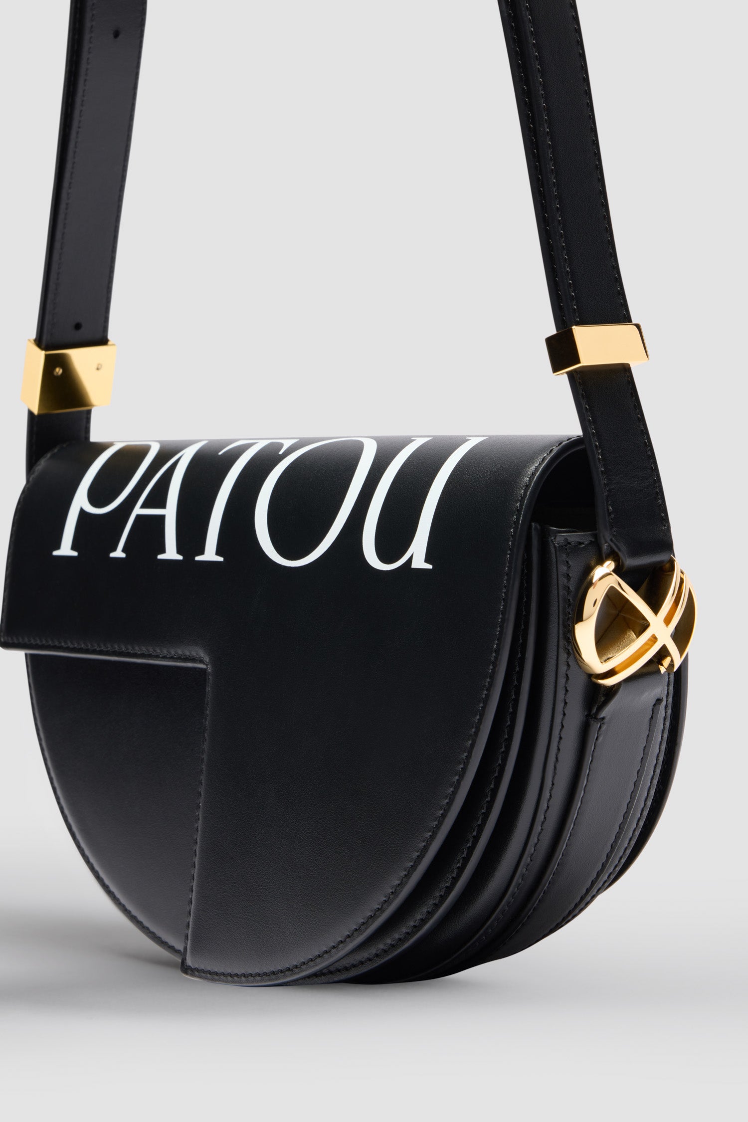 Patou Bags sac Le Patou BA0015000900B cuir noir blanc