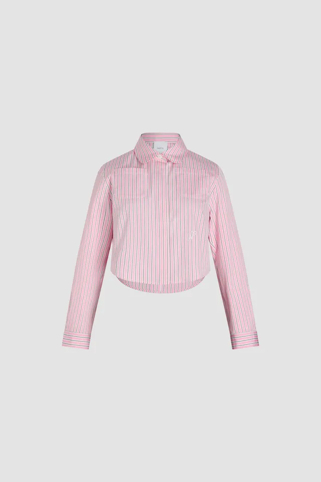 Patou chemise P25BL04201905068 Primrose Pink Stripes coton bio