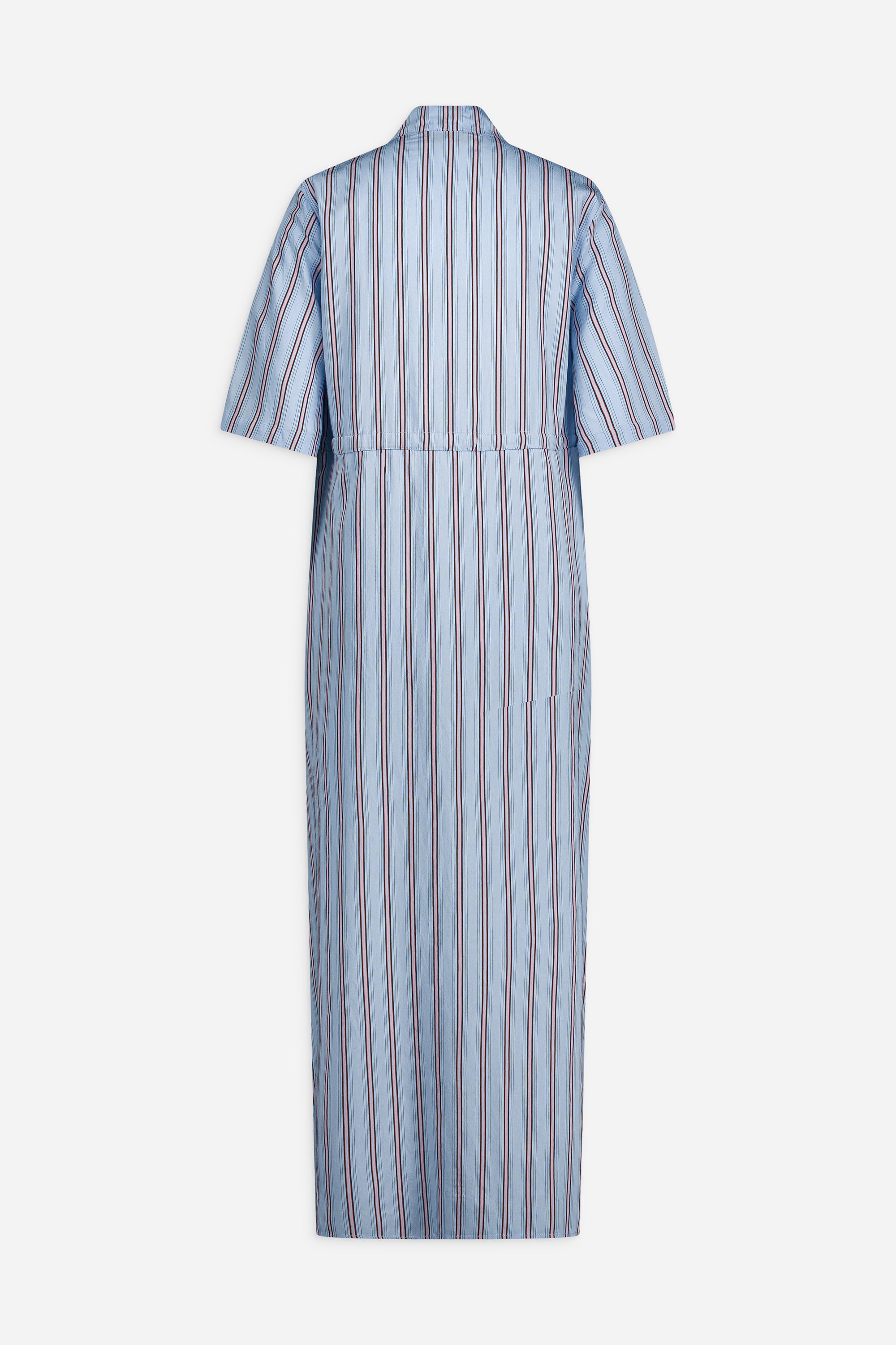 Paul & Joe Renée robe-chemise rayée rose pâle viscose