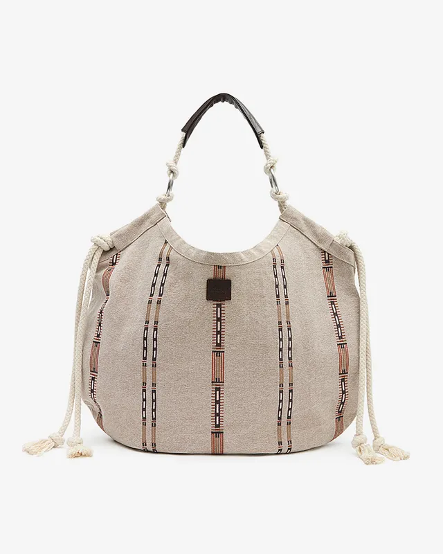 Isabel Marant Byron cabas toile écru bandoulière tote