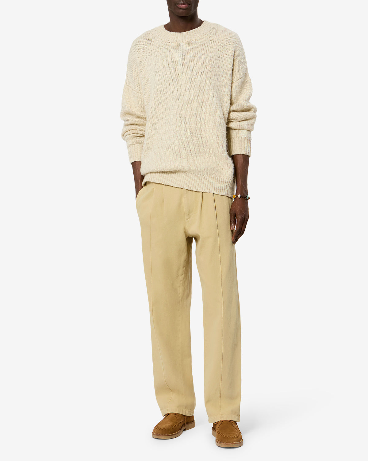 Isabel Marant Kostinur jean jaune coupe loose