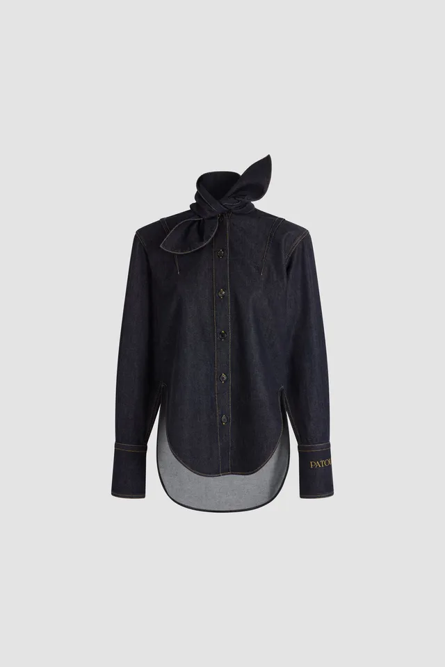 Patou BL066 Chemise Denim Coton Blue Mountain Rodeo