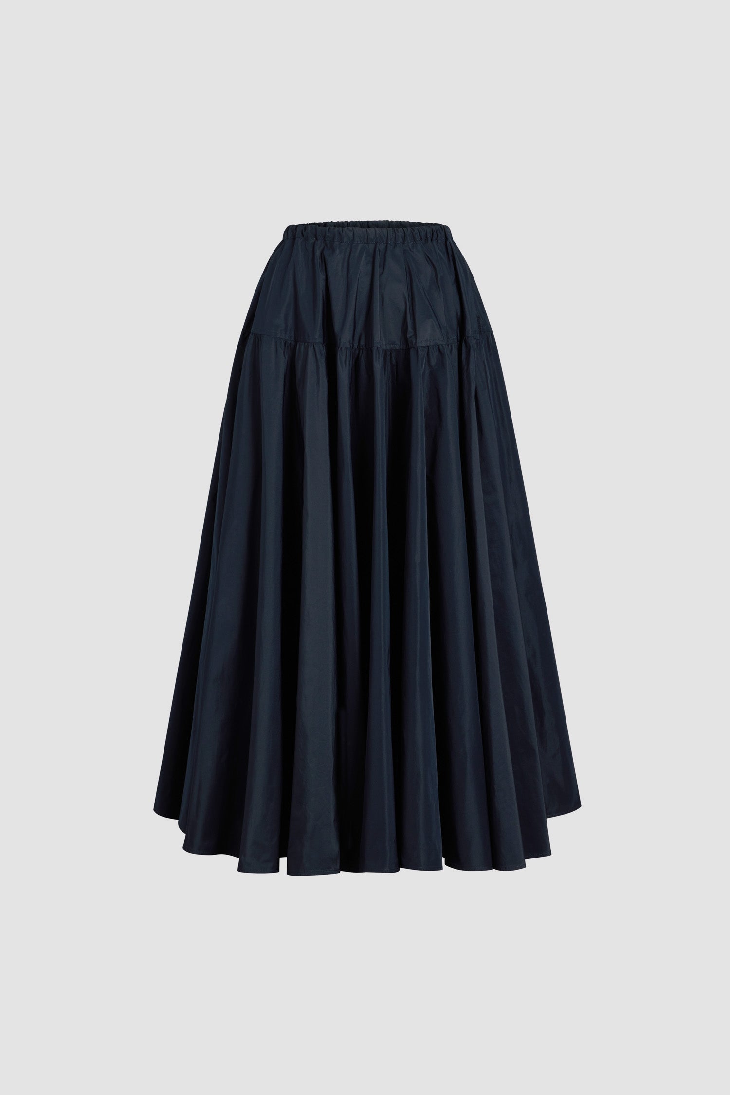 Patou SK080 jupe longue bleu marine faille recyclée