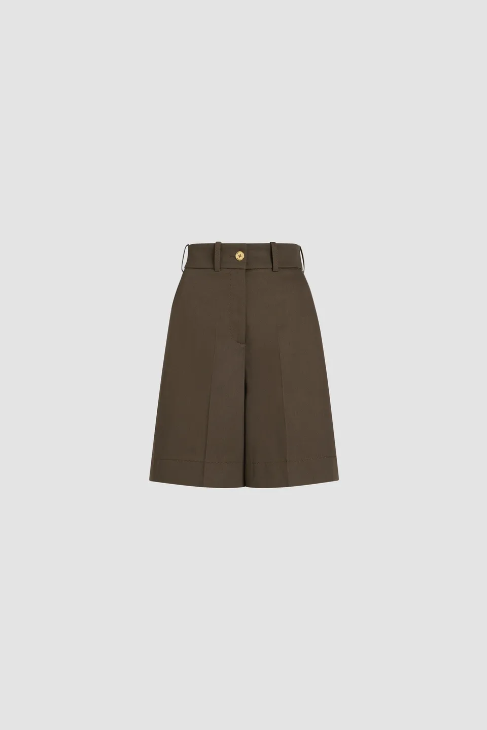 Patou TR048 bermuda gabardine coton bio marron Java Brown