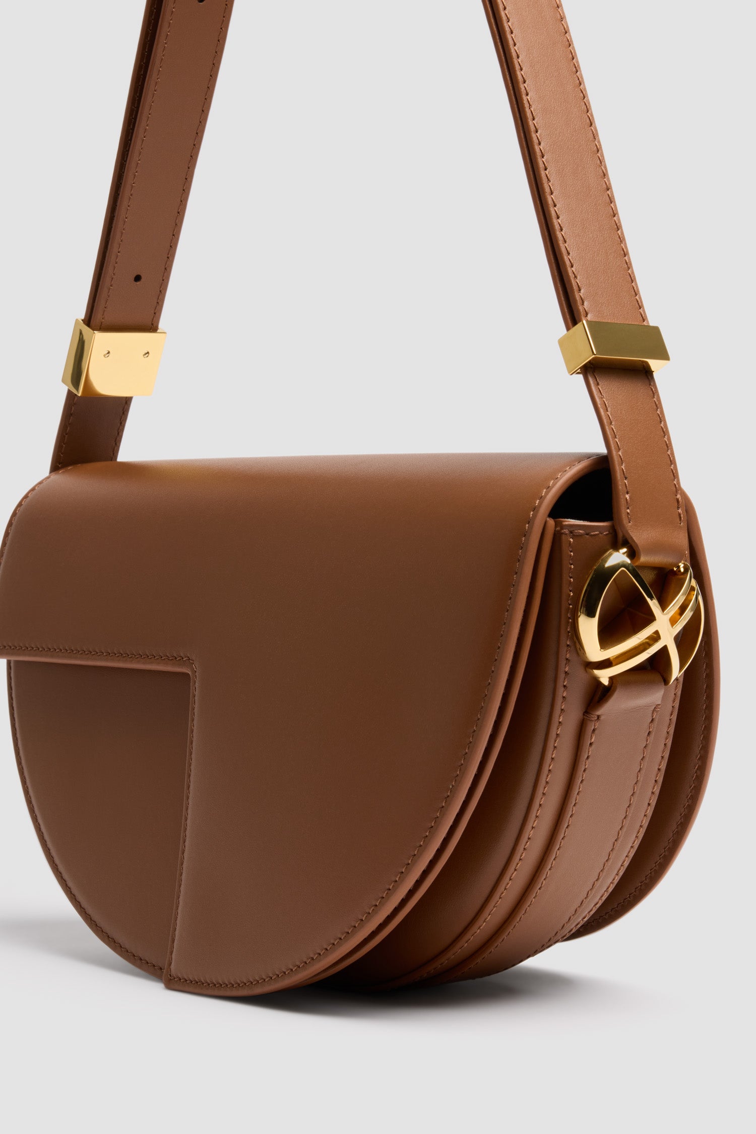 Patou BA022 Le Patou sac cuir Acajou 25 cm bandoulière