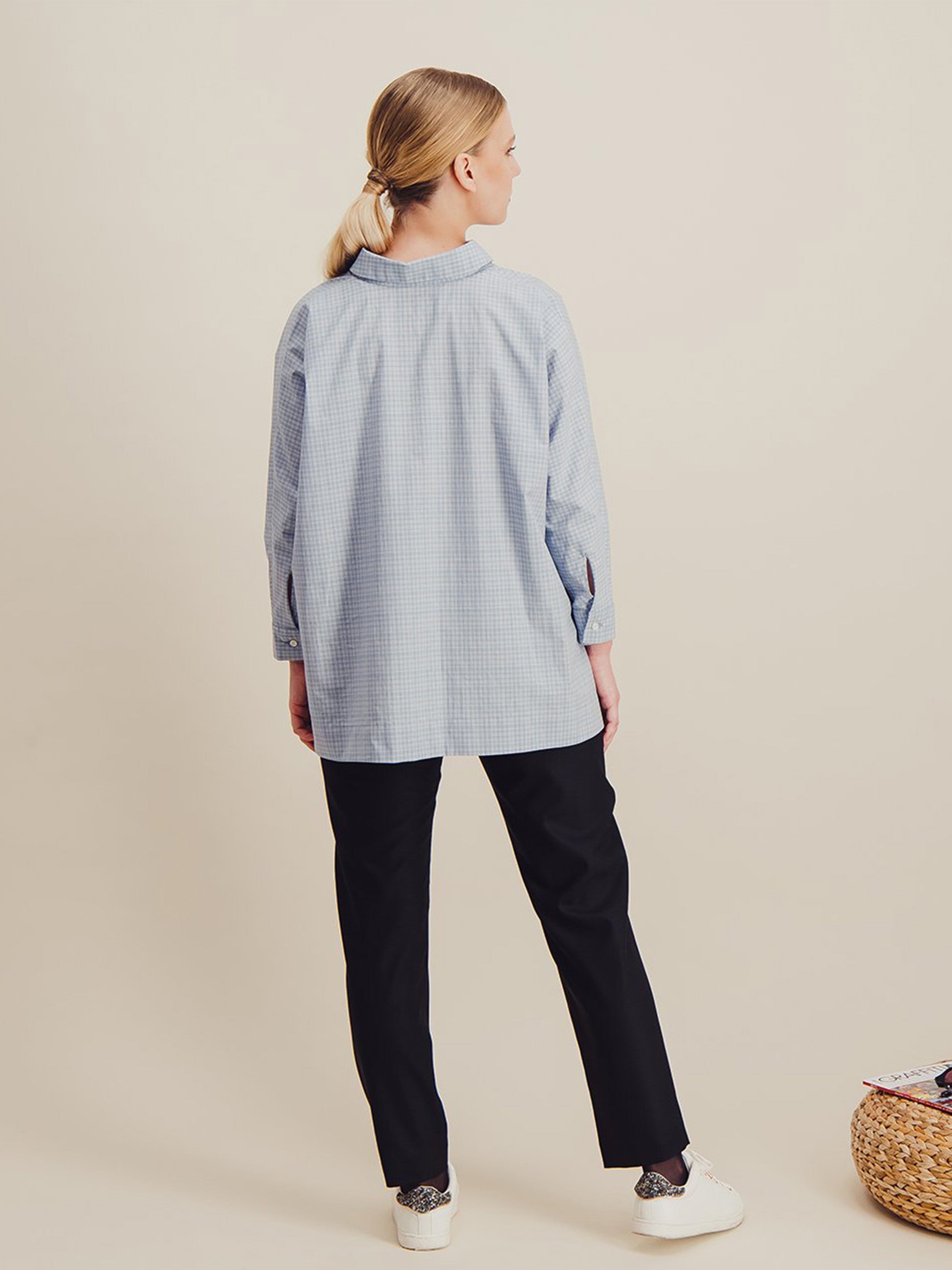 Anahide Saint André Desirable chemisier popeline coton blanc