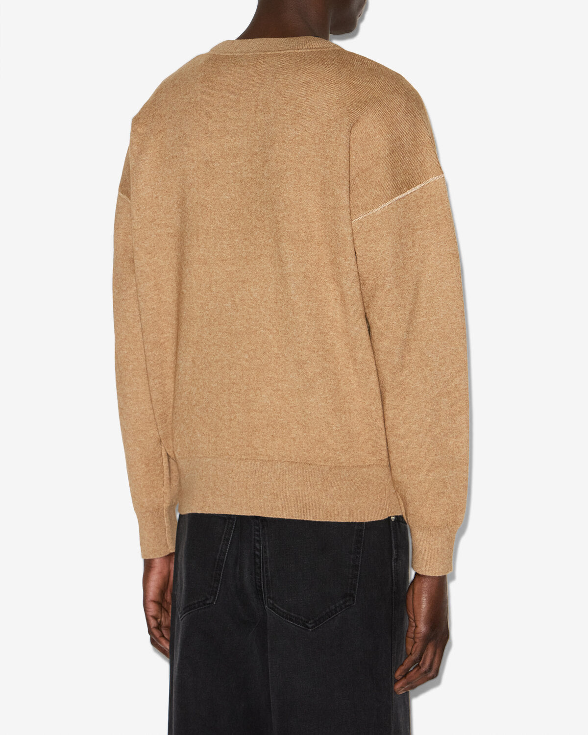 Isabel Marant Atley pull camel laine col rond