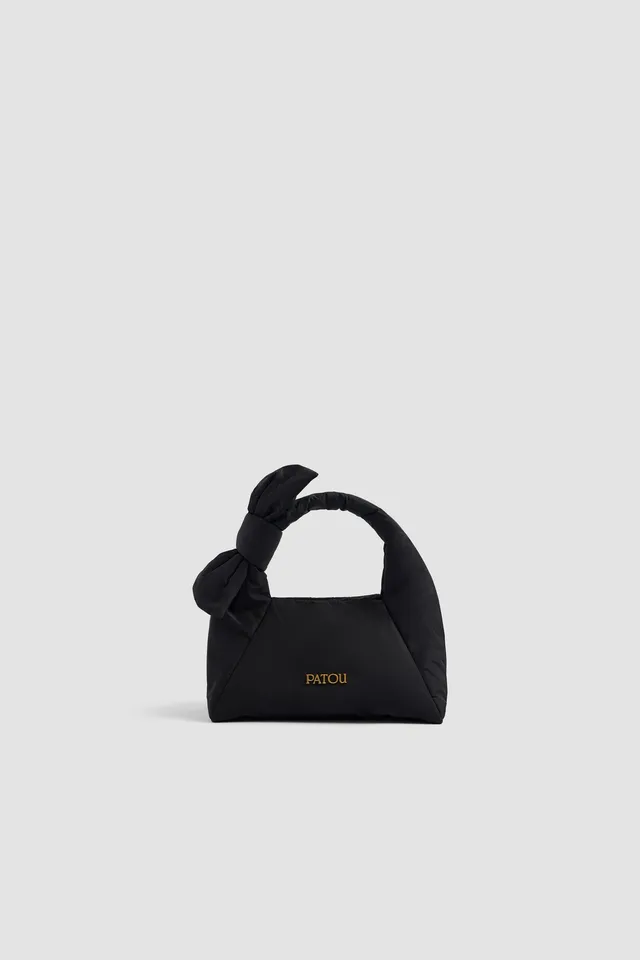 Patou AC1690011999B sac noir polyester recyclé noué