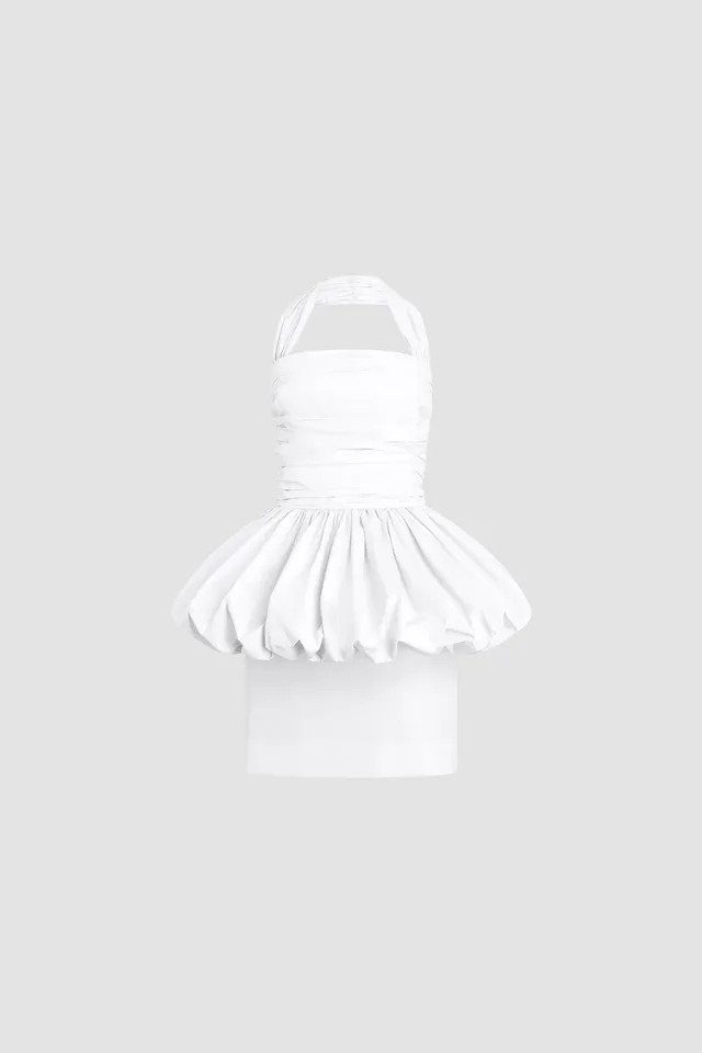 Patou Robe DR236 Faille Blanche Dos Nu 34-44