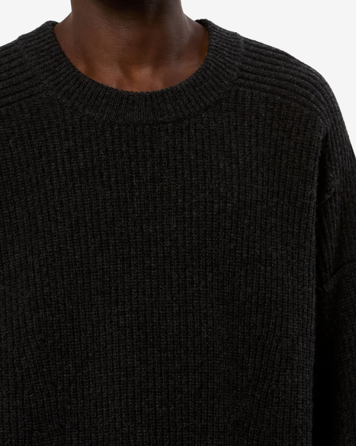 Isabel Marant Larry pull laine gris foncé cachemire