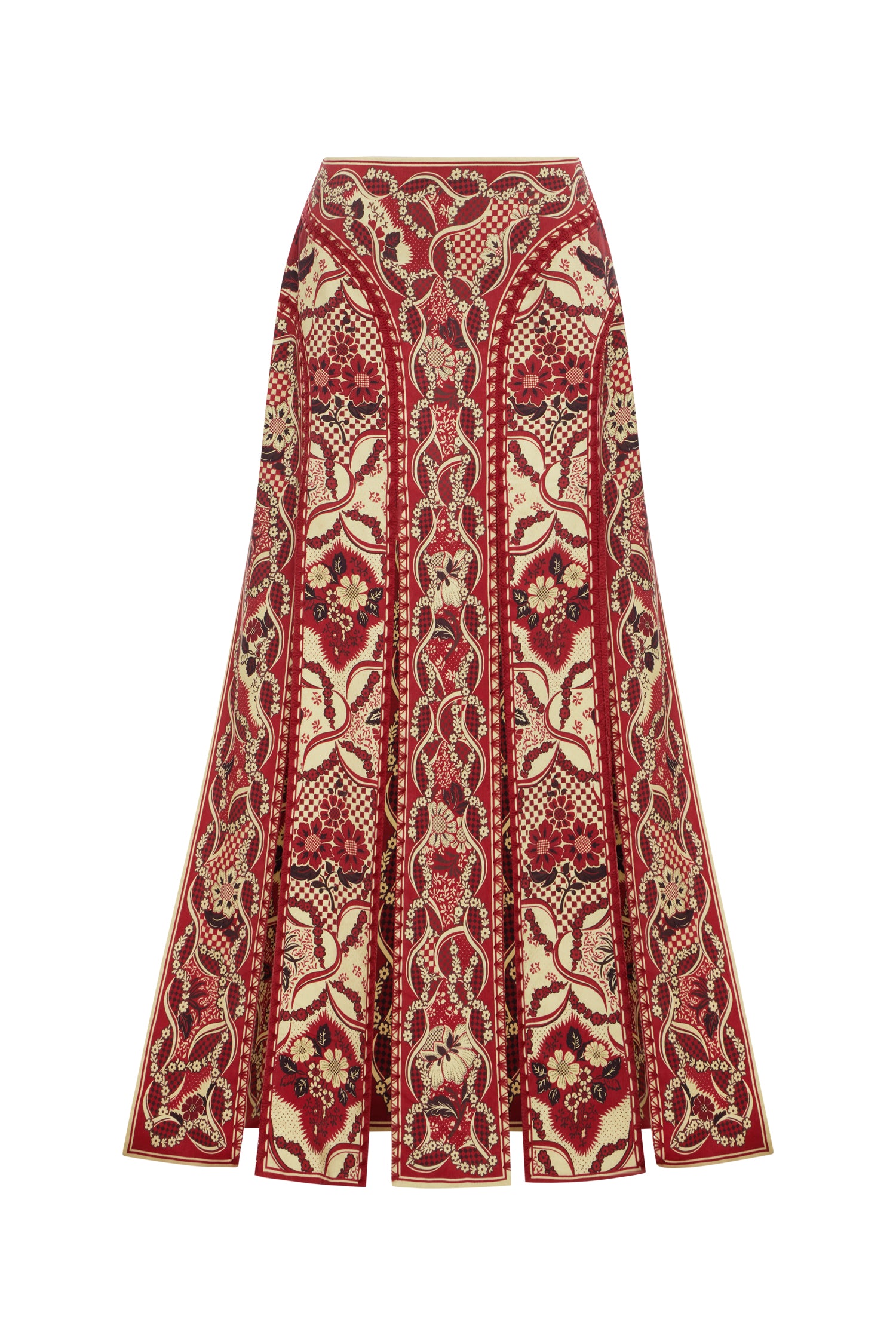 Alemaïs Kenny jupe midi fendue viscose lin