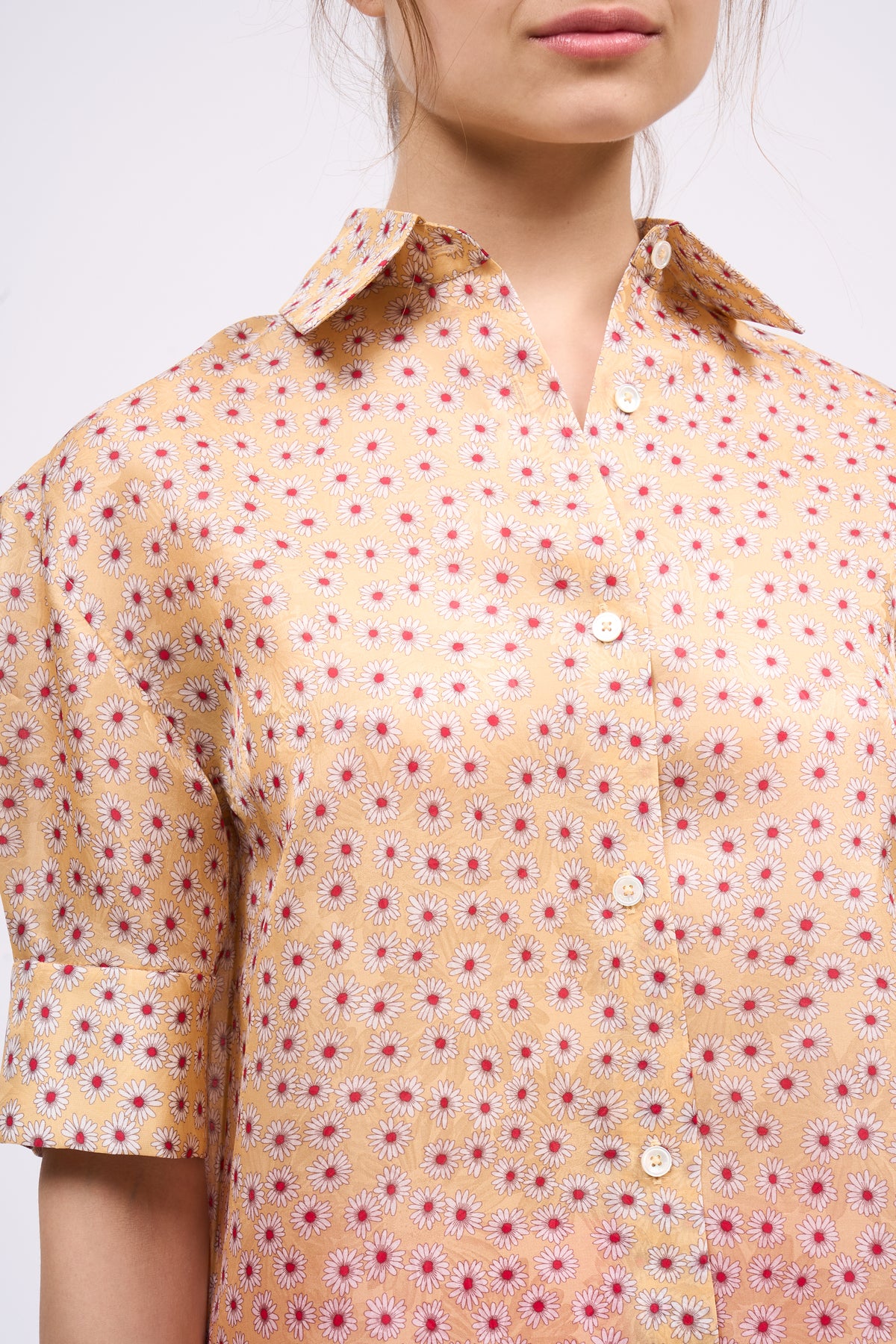 Paul & Joe Delta chemise organza soie imprimée