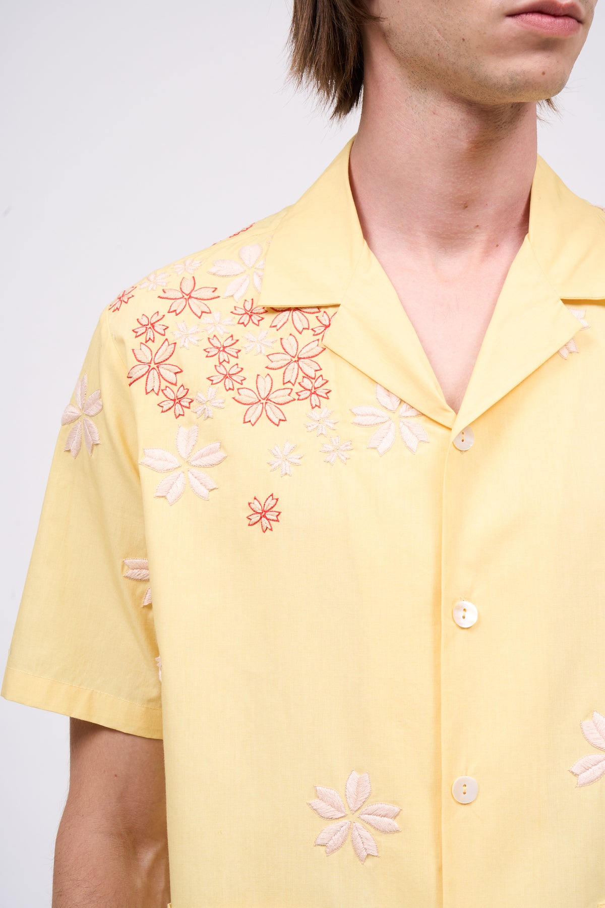 Paul & Joe Barclay chemise coton brodé manches courtes