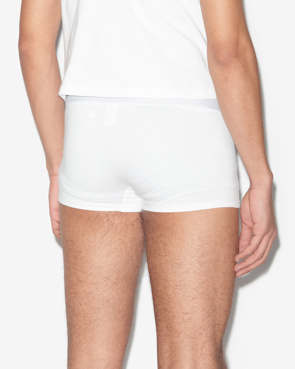 Isabel Marant Billy slip blanc taille élastique logo