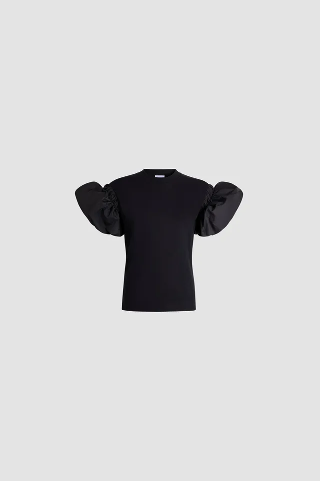 Patou T-Shirts H26JE2589990999B t-shirt noir coton