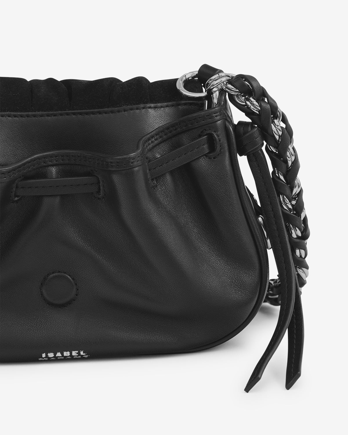 Isabel Marant Bolton XS sac cuir noir matelassé 21 cm