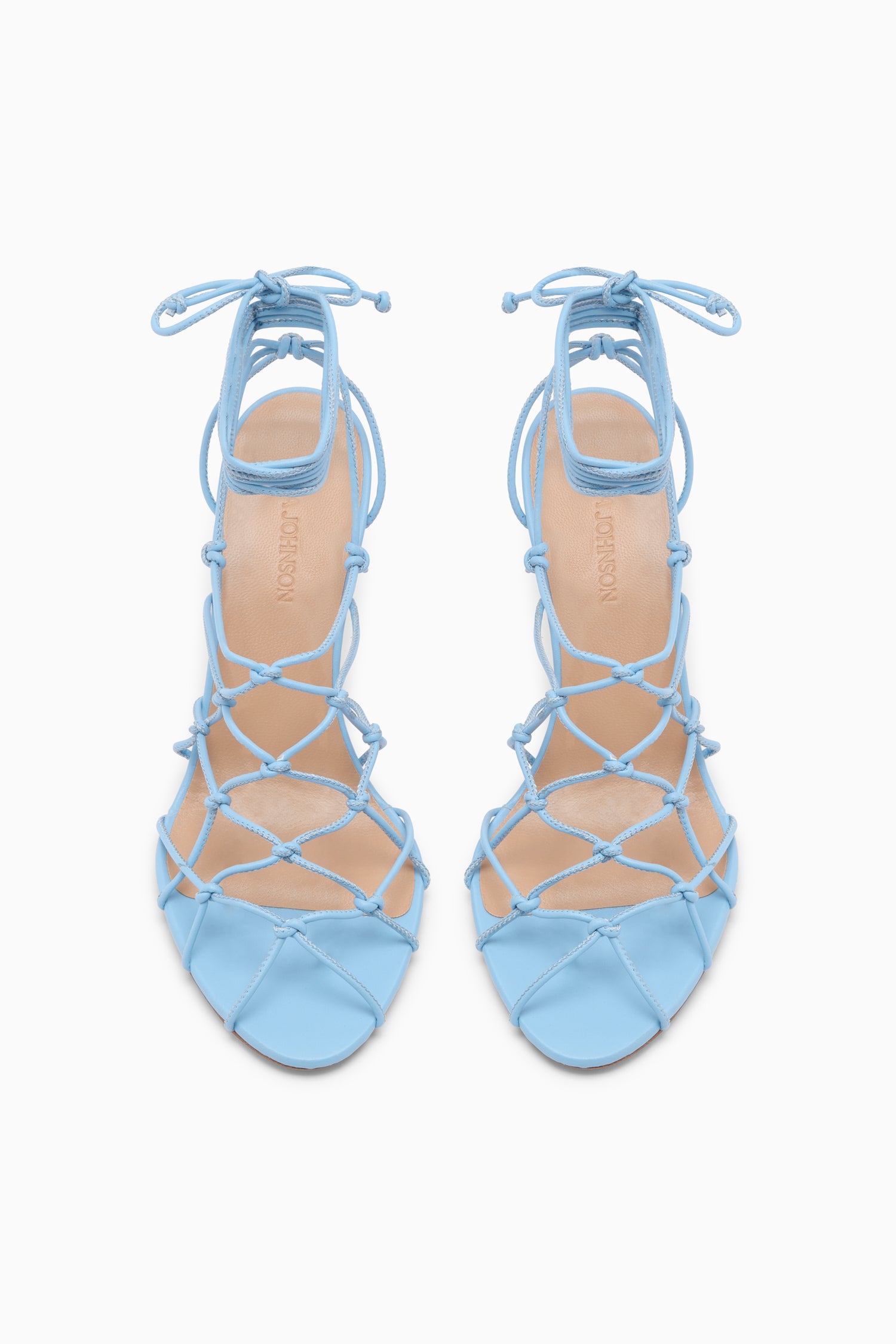 Ulla Johnson Colette sandales daim bleues Harbor 75mm