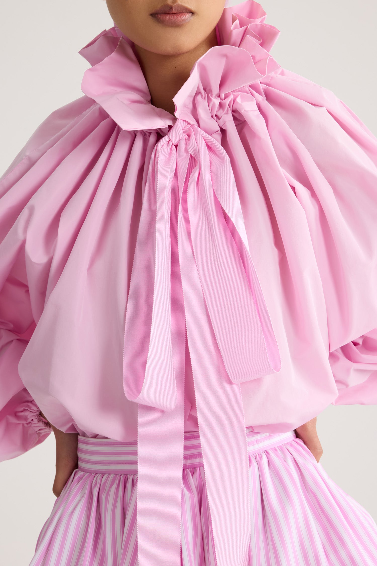 Patou TO017 top faille recyclée Primrose rose