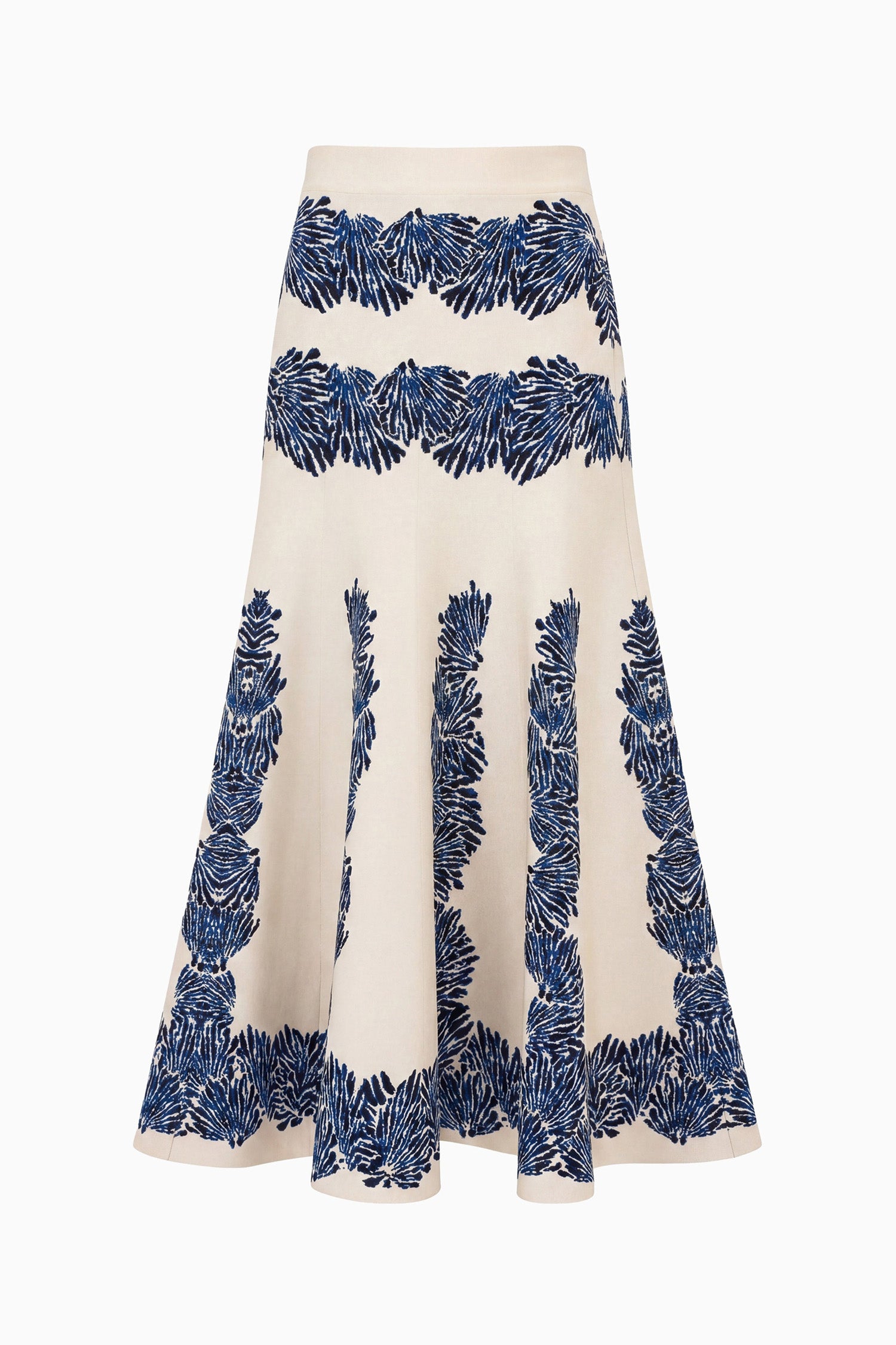 Ulla Johnson Alessia jupe maille jacquard Ocean