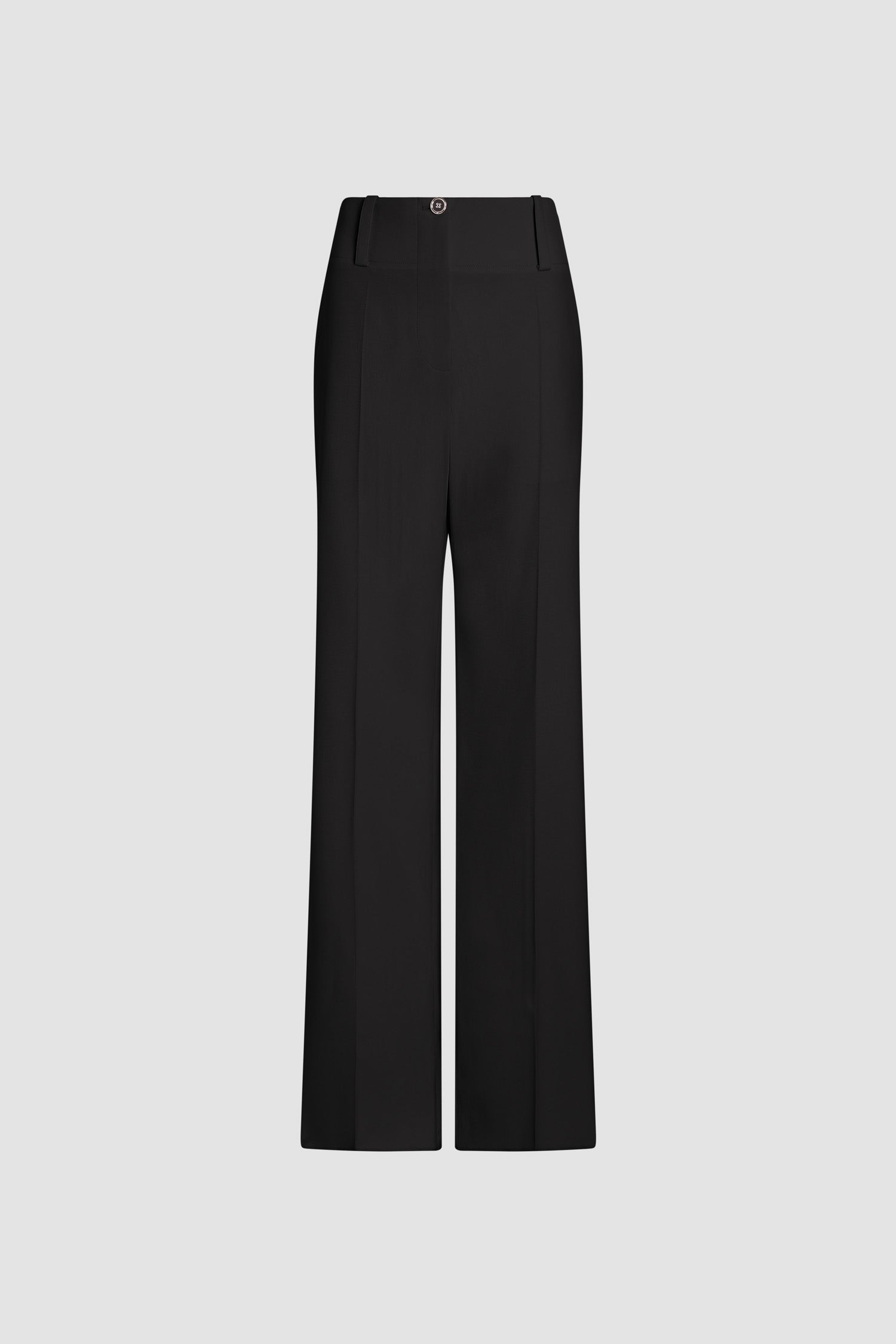 Patou P26TR0490103999B pantalon noir laine large