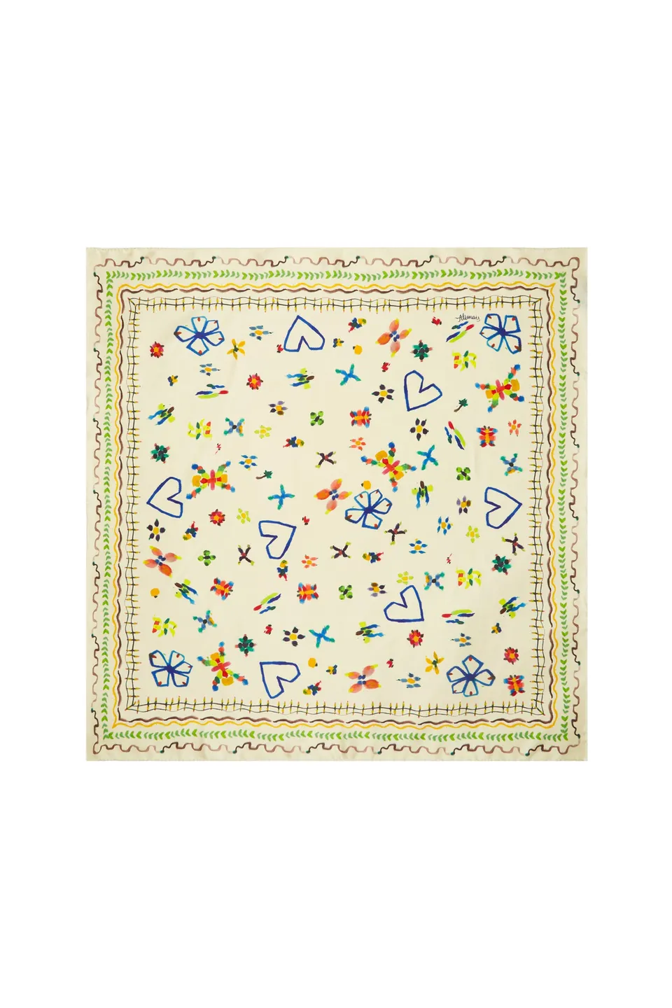 Alemais Sidi Silk Scarf foulard soie OS imprimé