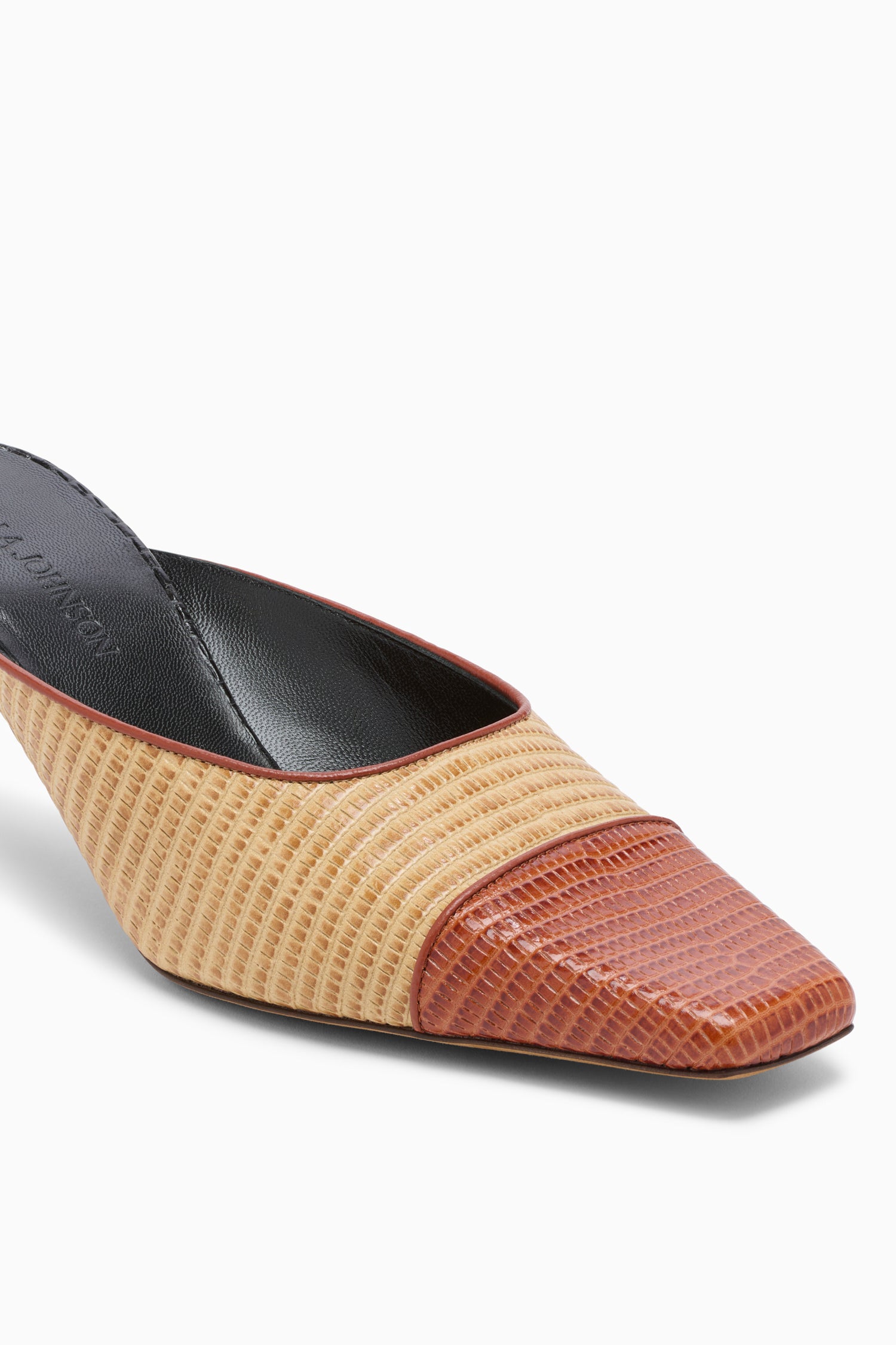 Ulla Johnson Carlyle Mule chaussures bisque cuir 60mm