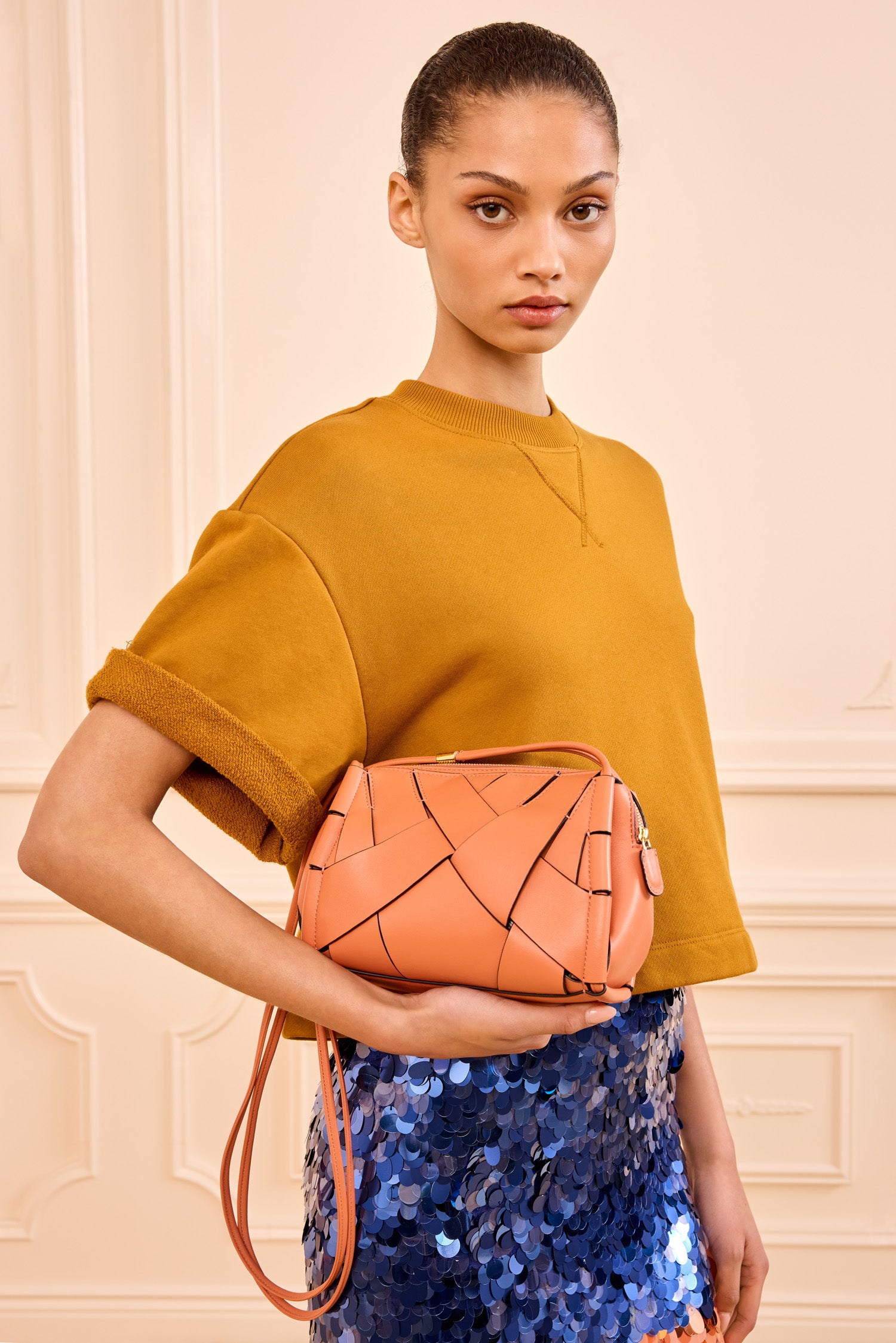 Ulla Johnson Charlotte sac cuir Rose bandoulière