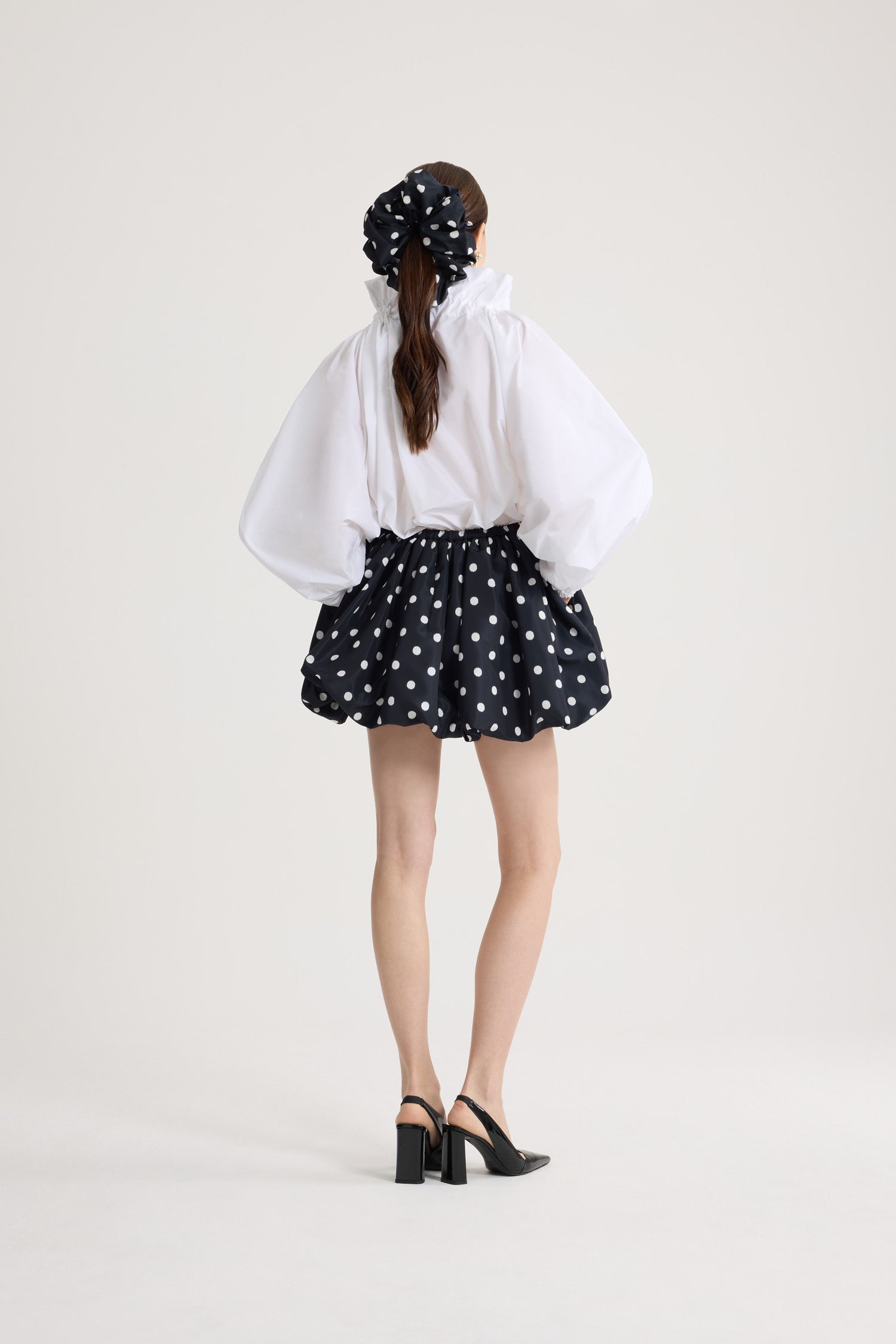 Patou Skirts P26SK11002455963 mini jupe pois bleu 34-44