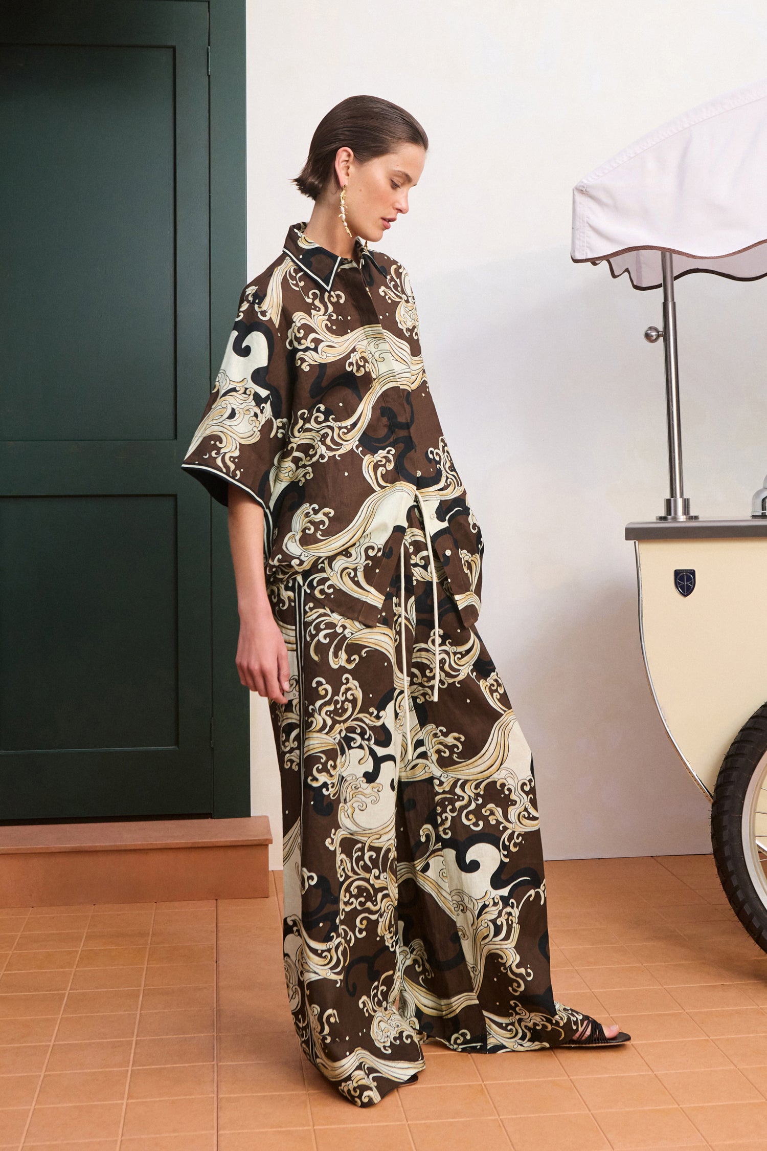 Alemaïs Otis Shirt chemise lin ample manches courtes