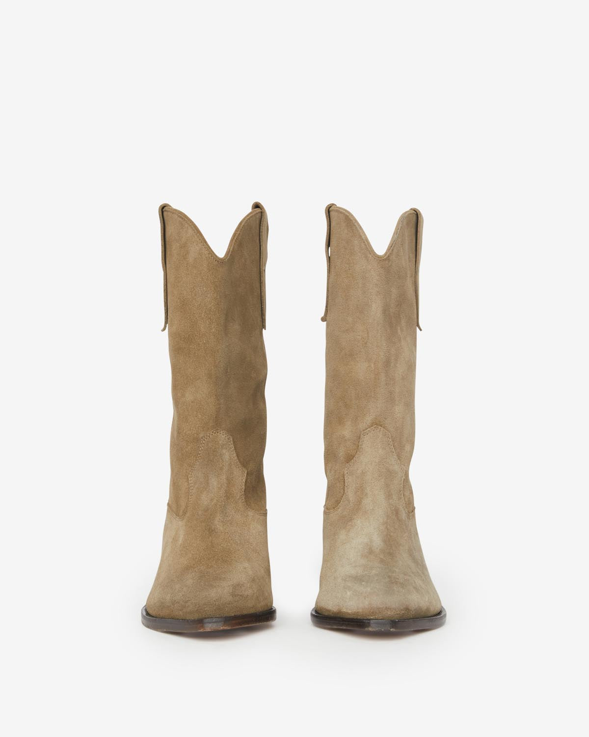 Isabel Marant Duerto bottes taupe santiag 4cm